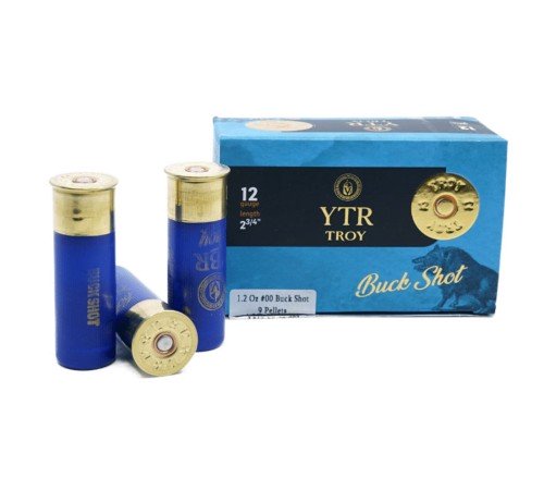 Troy 12 Gauge #00 Buck Shot , 2.75” 9 Pellet ,10 Rounds box