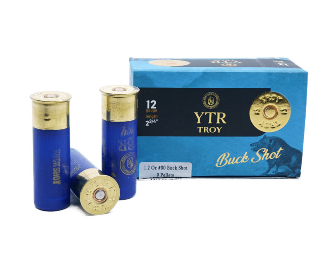 Troy 12 Gauge #00 Buck Shot , 2.75” 9 Pellet ,10 Rounds box