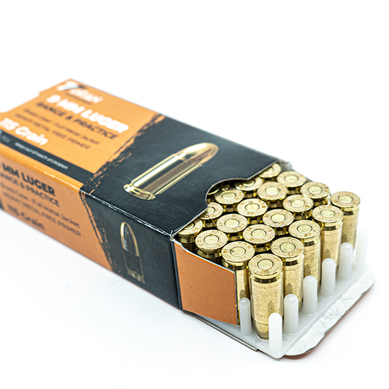 9mm Range & Practice 115 grain Turan FMJ by 1000 rounds