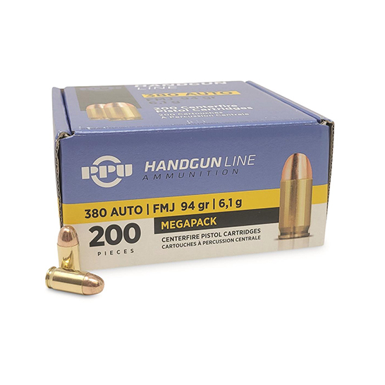 Prvi Partizan (PPU) .380 ACP FMJ 94gr - 1000 Rounds