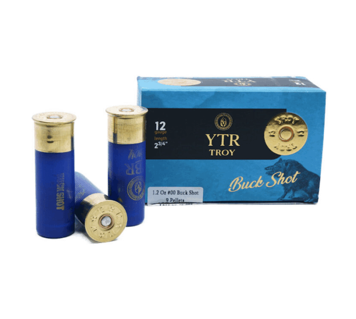 YTR Troy 12 Gauge #00 Buck Shot 2.75" - 100 Rounds