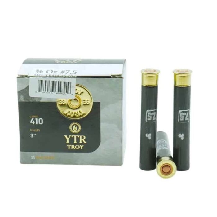 YTR Troy .410ga 3 in. #7.5 Shot 5/8 oz - 250 Rounds FREE SHIPPING