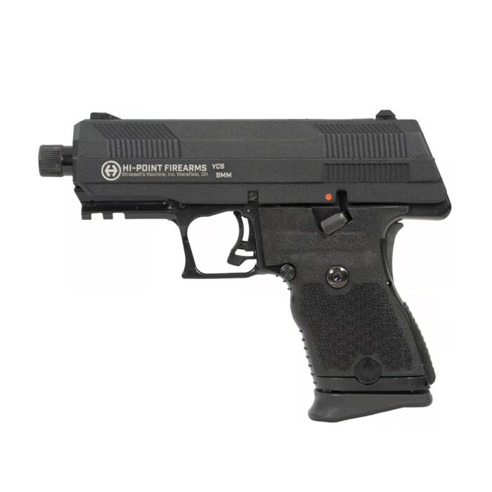 Hi-Point YC9 9mm w/ Hard Case and Threaded Barrel 10 Round Pistol, Black