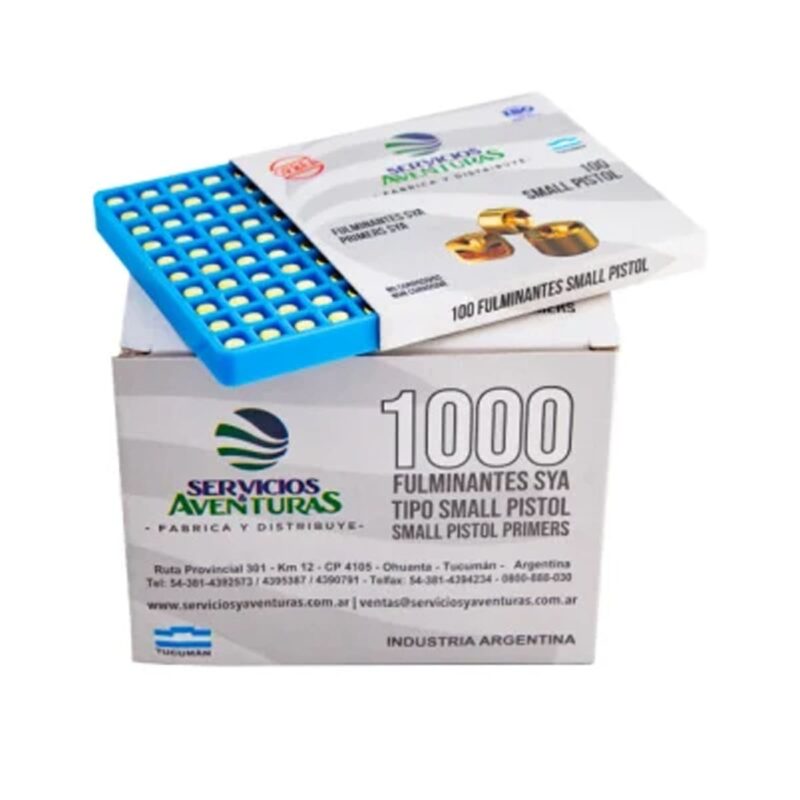 Servicios Aventuras Small Pistol Primers (1,000 Count) - No Credit Card Fees