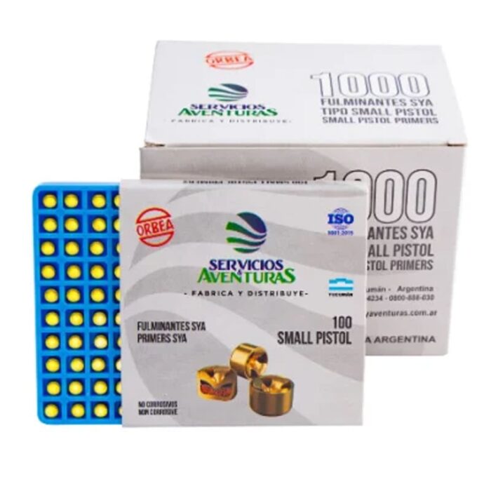 Servicios Aventuras Small Pistol Primers (1,000 Count) - No Credit Card Fees